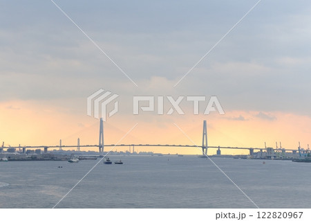 大型つり橋（名港中央大橋　トリトン 愛知県 名古屋市 港区） 122820967