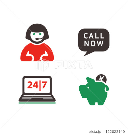 Shopping set icons, made in color style Shopping set icons, made in color style 122822140