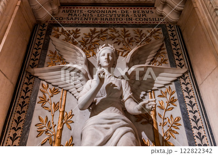 Basilica of Notre-Dame de Fourviere, Lyon, France, the crypt 122822342