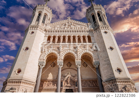 Basilica of Notre-Dame de Fourviere, Lyon, France 122822386