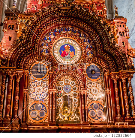 Astronomical clock in Cathedral of Saint Peter, Beauvais, France Astronomical clock in Cathedral of Saint Peter, Beauvais, France 122822664