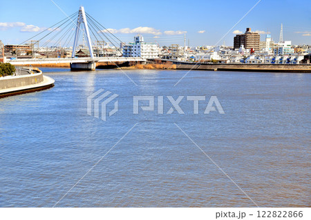 青砥橋/中川より高砂橋方面を望む(東京都葛飾区)【2025.1】 青砥橋/中川より高砂橋方面を望む(東京都葛飾区)【2025.1】 122822866