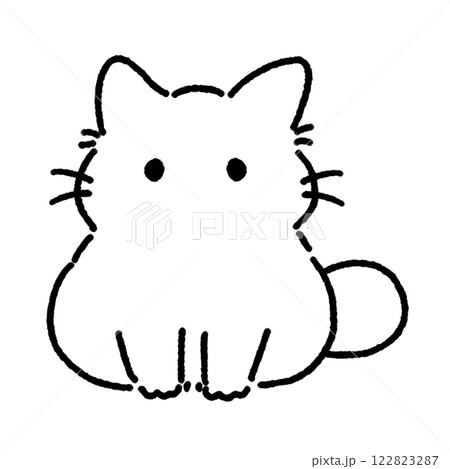 白猫のイラスト 白猫のイラスト 122823287