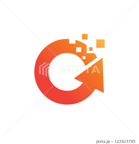 Arrow initial letter logo 122823785