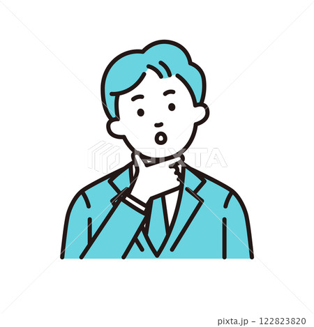 考える若い会社員 122823820
