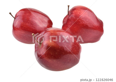 Red apple isolated on white background Red apple isolated on white background 122826046