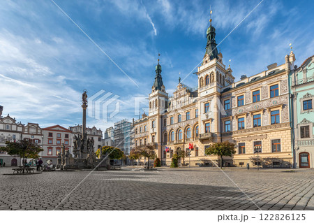 Neo-Renaissance town hall in Pardubice, Czechia Neo-Renaissance town hall in Pardubice, Czechia 122826125
