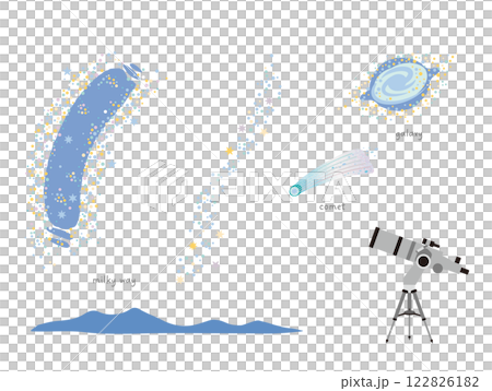 天体観測　太陽系や星々1　Astronomical Observation1 122826182