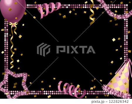 ミラータイル2、パーティー飾りF、3ピンク 122826342