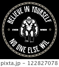 Believe in yourself even when no one else will t-shirt design, bigfoot t-shirt design for adventure lovers Believe in yourself even when no one else will t-shirt design, bigfoot t-shirt design for adventure lovers 122827078