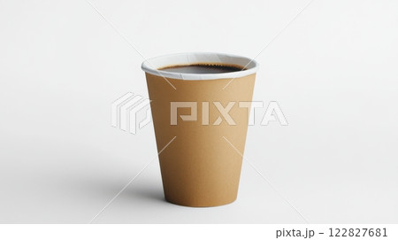 plastic cup of coffee 122827681