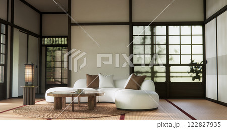 mock up, Japanese empty room tatami mat Designing the most beautiful. 122827935