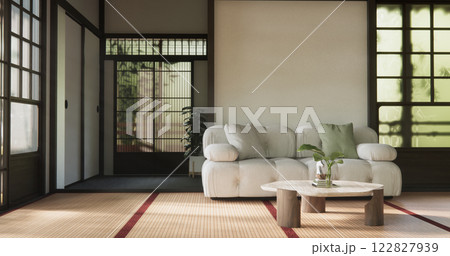 mock up, Japanese empty room tatami mat Designing the most beautiful. 122827939