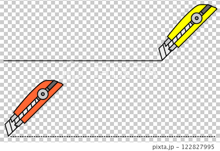 Lines on the cut surface made by a utility knife Lines on the cut surface made by a utility knife 122827995