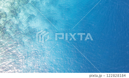 Top view of the turquoise gradient water color Top view of the turquoise gradient water color 122828184