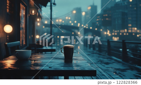 coffee on the balcony 122828366