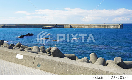 新潟県糸魚川の風景(能生海洋公園から見る海岸) 新潟県糸魚川の風景(能生海洋公園から見る海岸) 122828589
