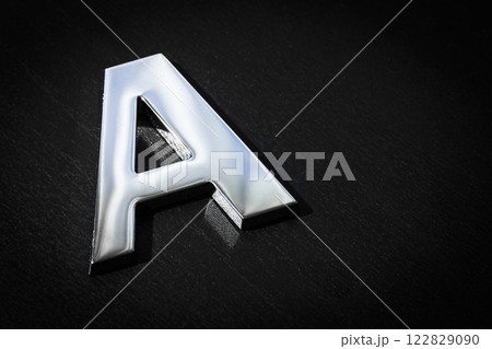 Plastic letter A closeup Plastic letter A closeup 122829090