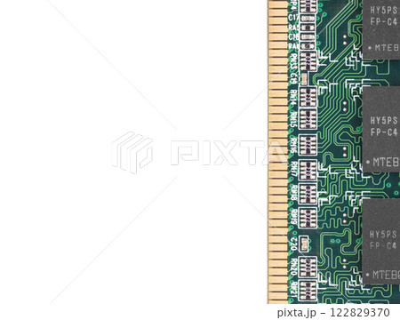 Computer chip closeup Computer chip closeup 122829370