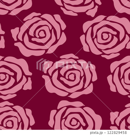 Roses seamless pattern , vector illustration. Eps 10. Perfect for textile print. 122829458