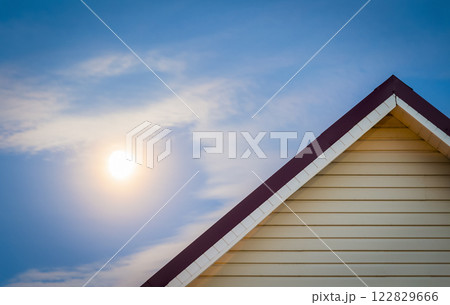 The ridge of the house. The ridge of the house. 122829666