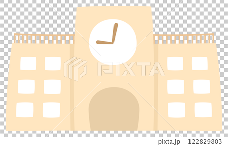 學校建築插圖 學校建築插圖 122829803