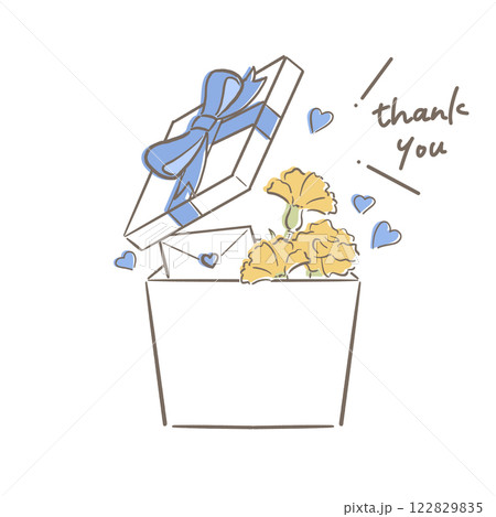 父の日 プレゼントボックス 白 thank you 父の日 プレゼントボックス 白 thank you 122829835