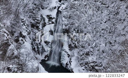 雪の秋保大滝 空撮 雪の秋保大滝 空撮 122833247