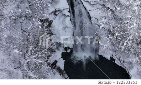 雪の秋保大滝 空撮 雪の秋保大滝 空撮 122833253