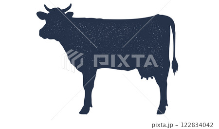 Cow, bull, beef. Hand drawn silhouette. Vintage retro print, black white cow, bull, beef sketch ink pencil drawing. Sketch artwork silhouette cow bull. Side view profile beef bull. Vector Illustration Cow, bull, beef. Hand drawn silhouette. Vintage retro print, black white cow, bull, beef sketch ink pencil drawing. Sketch artwork silhouette cow bull. Side view profile beef bull. Vector Illustration 122834042