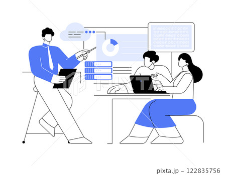 Data Science isolated cartoon vector illustrations. 122835756
