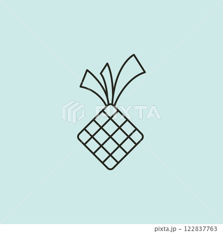 rice cake logo simple vector illustration minimalist line art design rice cake logo simple vector illustration minimalist line art design 122837763