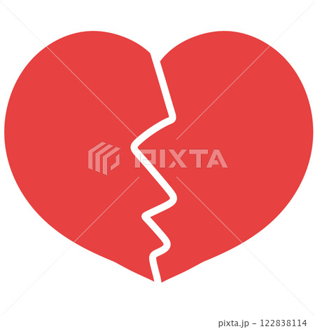 Broken Red Heart Broken Red Heart 122838114