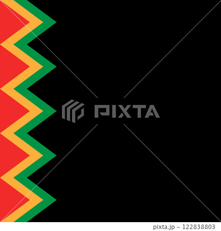 Juneteenth Poster Square Border Background Juneteenth Poster Square Border Background 122838803