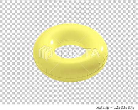黄色の浮き輪 122838879