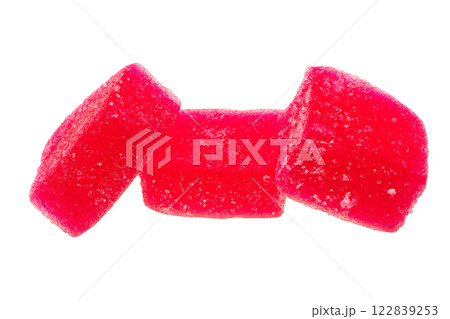 fruit marmalade cubes isolated fruit marmalade cubes isolated 122839253