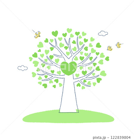大きなハートの木 122839804