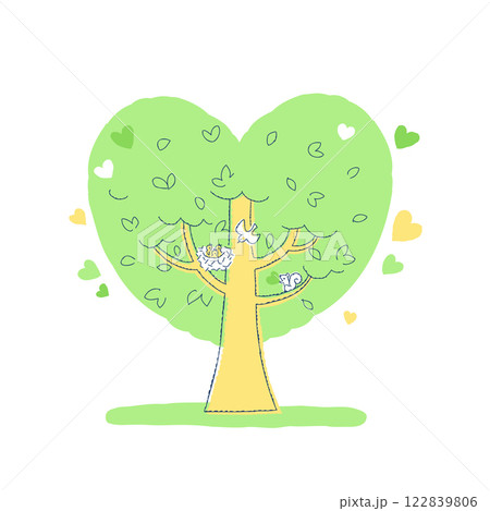 大きなハートの木 122839806