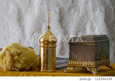 church accessories for baptism. 122840159