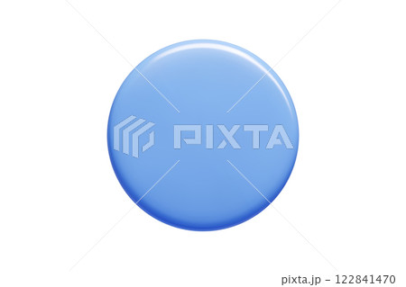 Blue 3d callout banner in circular shape with gradient shading. Vector message bubble shows glossy surface and luminous highlights for social media, interface elements, promotional materials. Blue 3d callout banner in circular shape with gradient shading. Vector message bubble shows glossy surface and luminous highlights for social media, interface elements, promotional materials. 122841470