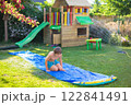 Kids playing in swimming pool 122841491