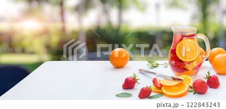 Summer refreshment and citrus lemonade. Summer refreshment and citrus lemonade. 122843243
