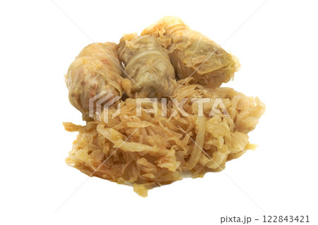 Cabbage rolls with meat and rice 122843421
