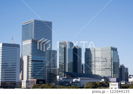 竹芝周辺の高層ビルの風景 122844135