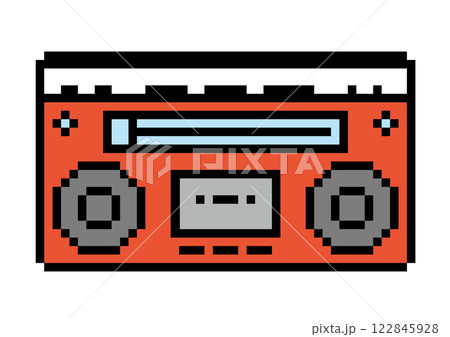 ラジカセのドット絵 122845928
