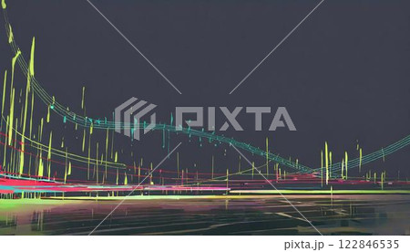 楽譜をモチーフにした背景画像 122846535