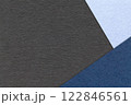 Texture of craft black color paper background with navy blue and denim border. Vintage abstract cardboard. 122846561