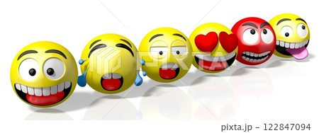 Many emoticons with different facial expressions Many emoticons with different facial expressions 122847094