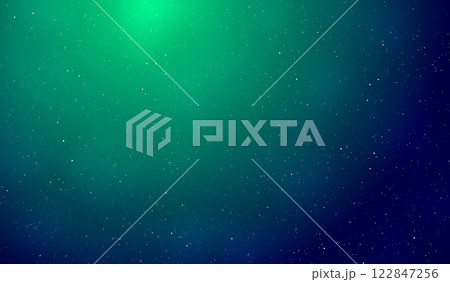 Blue, green and yellow background with stars 122847256