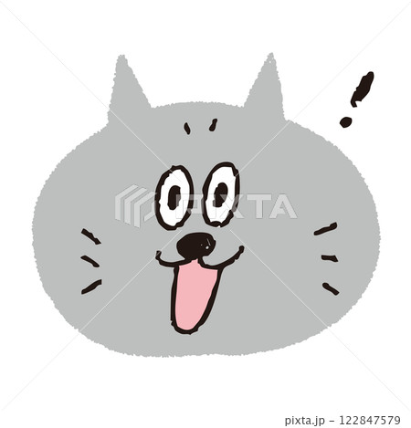 猫の気持ち　思いついた表情 122847579